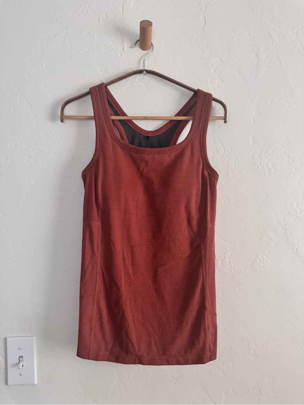 Prana Rust Sleeveless Tank Top with Bra